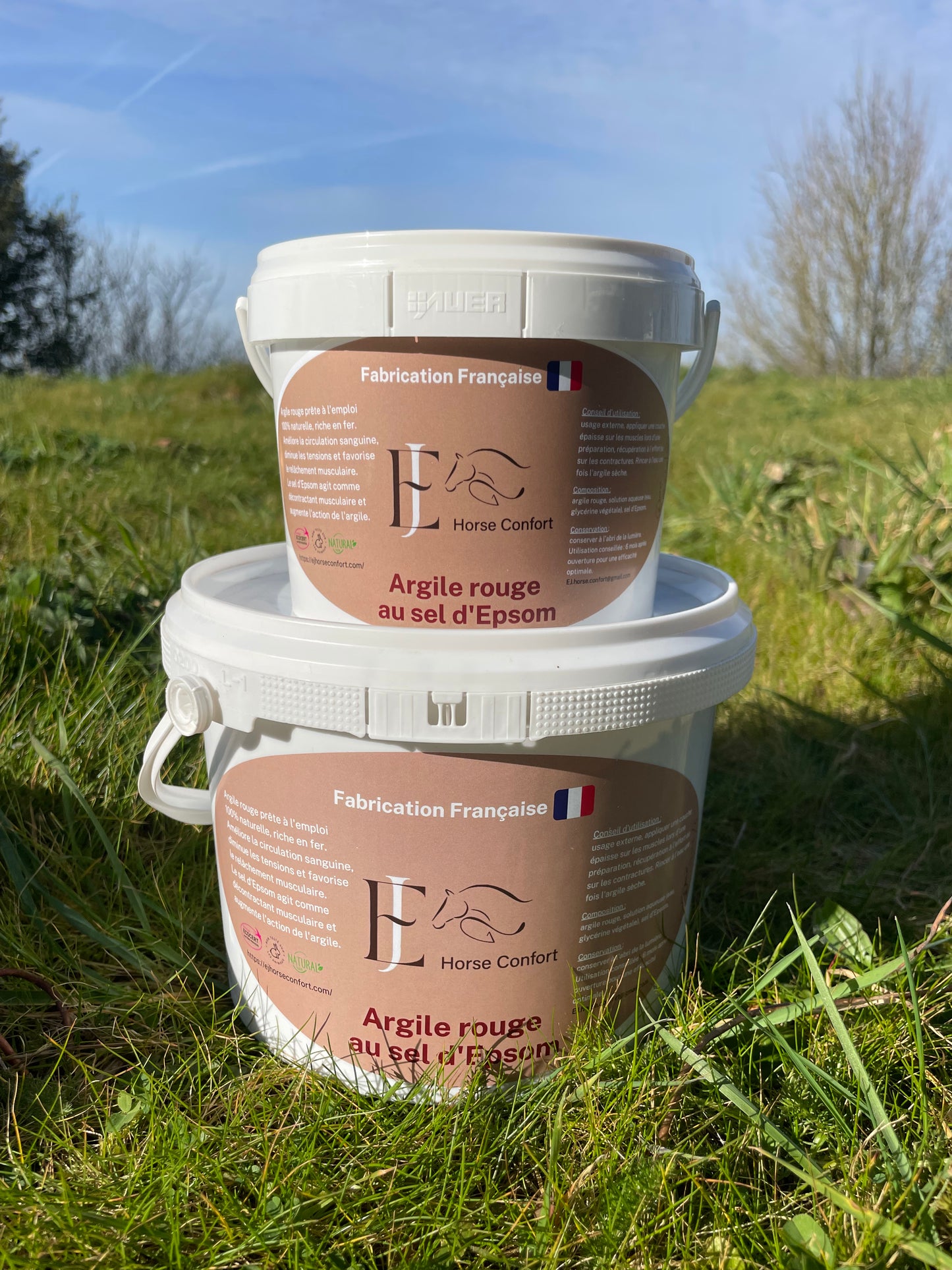 Argile rouge au sel d'Epsom